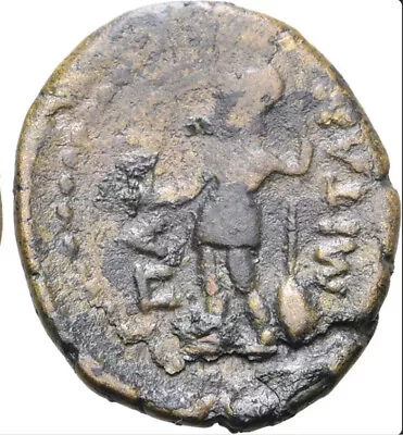 AA: Sicily Panormos After 200 BC. Æ (3.70g 19mm). Zeus & Warrrior. A1281 • $16