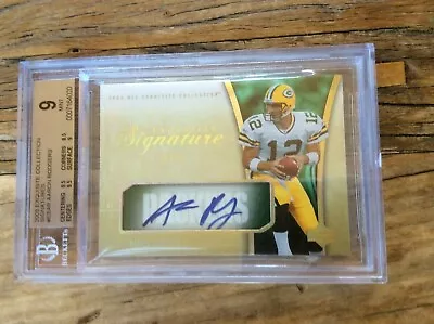 2005 Exquisite Signatures Aaron Rodgers Rc Rookie Auto #18/35 Bgs 9 Packers • $5995.95