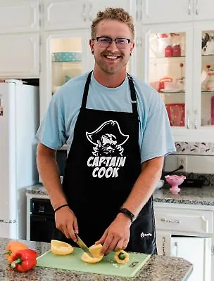 Captain Cook Pirate Apron Cooking BBQ Funny Apron Gift For Dad By ApronMen • $19.97