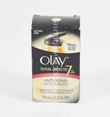 Olay TOTAL EFFECTS 7-in-1 Anti-Aging MOISTURIZER .5oz Trial Sample Mini NIB • $11.95