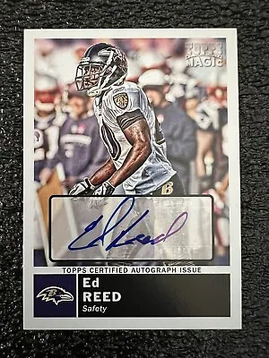 2010 Topps Magic #63 Ed Reed Baltimore Ravens Auto Card SP SSP • $69.99