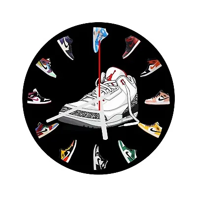 Jordan Sneaker Clock AJ1 Michael Jordan Wall Clock NBA23 Fan Home Decor  • $36.90