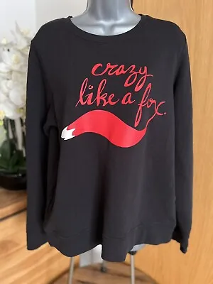 £45 • Buy KATE SPADE ‘ Crazy Like Fox ‘🦊 Sweatshirt Pullover Jumper - Large