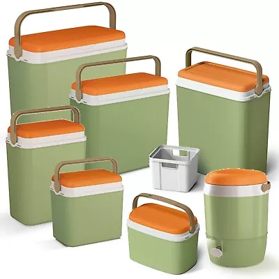 Large 10-36 Litre Cooler Box Camping Beach Lunch Picnic Insulated Food Ice Packs • £13.99