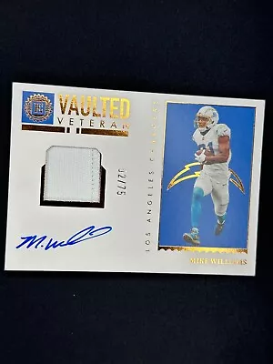 2022 Panini Encased Mike Williams Vaulted Veteran Patch On Card Auto /75 #VMS-MW • $13.99
