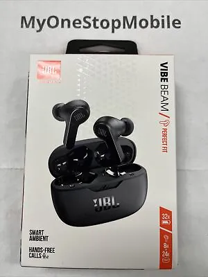 NEW JBL Vibe Beam Black True Wireless Earbuds Hands Free Calling • $34.99