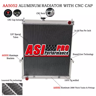 3 ROW Radiator FOR 2002-2009 NISSAN PATROL Y61 GU 3 4 5 4.2L TURBO DIESEL MT • $239