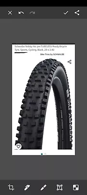 Schwalbe Nobby NIC Addix 29  Tubeless Folding Tire - Black • $36.99