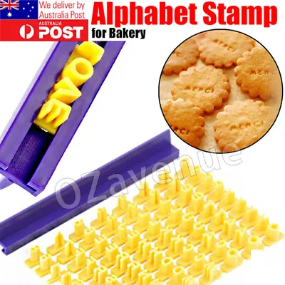 $4.85 • Buy Fondant Cake Alphabet Letter Number Biscuit Cookie Stamp Embosser Mold Cutter Au