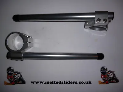 Race Track Bike 50mm Billet Clip On Clip-on Handlebars GSXR R1 CBR Fireblade • £59.99