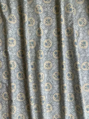 £124.99 • Buy GASTON ANDAMAN French Indian Toile Check Curtain Drapes Fabric Material Door