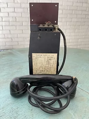 Vintage WWII MILITARY FIELD PHONE~US Army Communications • $124.99