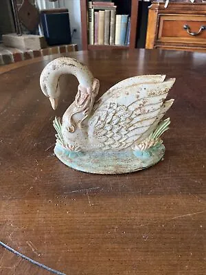 Antique Style Midwest Importers Cast Iron Swan Doorstop • $11.86