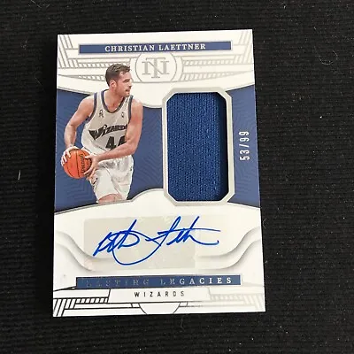 2022-23 National Treasures Christian Laettner GU Jersey Auto Autograph 53/99 • $39.99