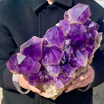 14.33LB Natural Backbone Amethyst Quartz Crystal Mineral Specimen • $1.25