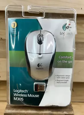 Logitech Wireless Black / Silver Mouse M305 Comfort OPENED PACKAGING NEW • $37.65