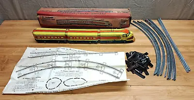 Vintage Mechanicraft Limited Tin Lithograph Windup Toy Train W/ Track & Orig Box • $100