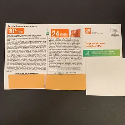 HOME DEPOT Coupon 10% Off Online / In Store OR 24 Months Financing Exp 04/14/24 • $24.99