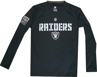 Oakland Raiders Youth Boys Long Sleeve Shirt Dri Tek Performance Clearance! • $9.45