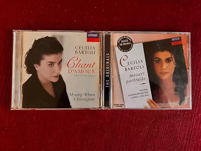 2 Cecilia Bartoli CDs: Chant D'Amour And Mozart Portraits • $7