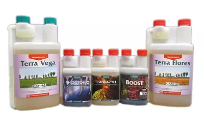 £69.99 • Buy 1 Litre Canna Terra Vega, Flores 250ml Additives Boost, Cannazyme, Rhizotonic 