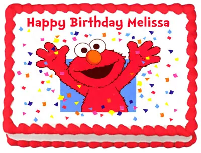 ELMO Sesame Street Party Edible Cake Topper Image Decoration • $8.95