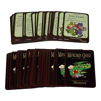 Munchkin Quest Replacement Monster Card Deck The Board Game Steve Jackson Games • $14