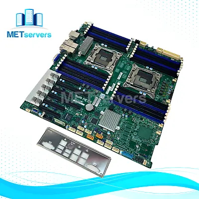 Supermicro Dual Intel Xeon E5-2600v4/v3 LGA2011 E.E.ATX Motherboard W/ Heatsinks • $179.99