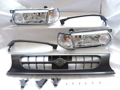$268 • Buy Clear Headlight Corner Grill+FILLER Conversion Kit For~91~92~93 94 B13 Sentra 