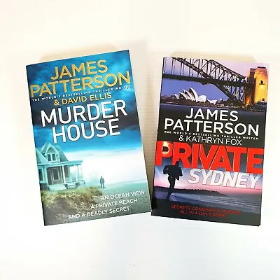 $22.99 • Buy 2 X James Patterson Books: Murder House & Private Sydney (large Paperback) 