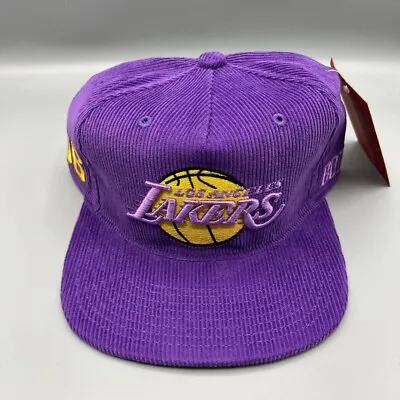 Los Angeles LA Lakers Corduroy Mitchell & Ness Hat Snapback Cap Men Lebron James • $23.99