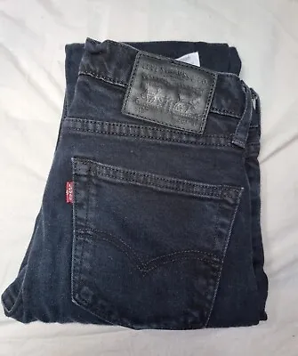 £15.99 • Buy Original Levi's  519™ Skinny Black Stretch Distressed Jeans W28 L32.