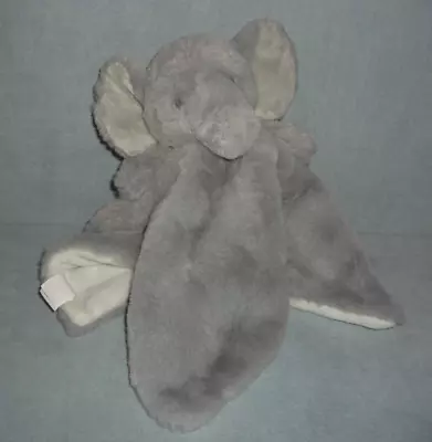 Mud Pie Gray ELEPHANT Plush LOVEY  Mudpie Security Blanket ~ Super Soft • $12.98
