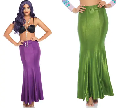 Leg Avenue Women's Shimmer Mermaid Tail Skirt Purple 1X/2X Green M/L Costume • $19.99