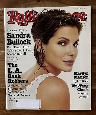 Sandra Bullock Rolling Stone Mag #763 June 26 1997 Marilyn Manson. Wu Tang Clan • $7