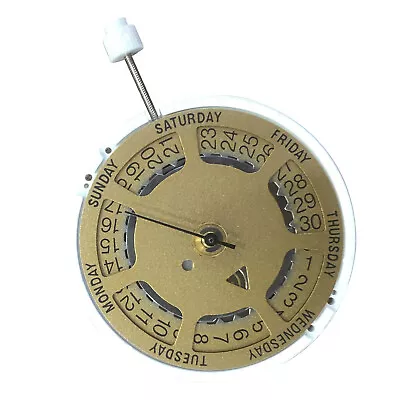 Quartz Watch Movement Date @3 Day @12 With Battery Replacement For Swiss ISA1198 • £22.91