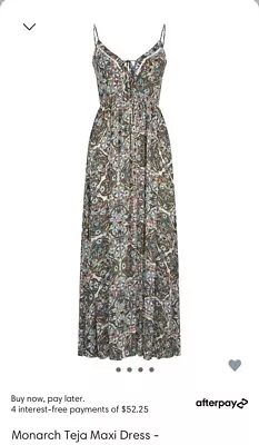 Tigerlily Monarch Mosaic Maxi Dress Size 14 • $190