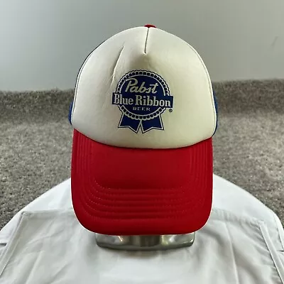 Pabst Hat Cap Snap Back Blue Ribbon Trucker Foam Beer Bar Drinking Mens • $18.80