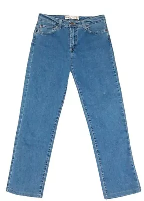 VITAMINA Womens Jeans Pants Size 42 Blue Denim Regular Distressed  B18 • $45.99