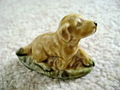 Collectable Wade Whimsies England Pottery DOG Ornament hand Painted • $3.11