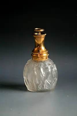 Art Deco Rene Lalique Calendal Glass Scent Bottle / Atomizer • £285