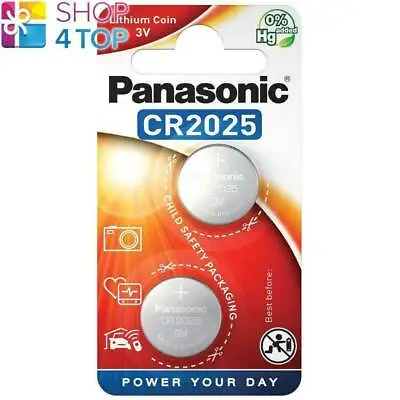2 Panasonic Lithium Power Cr2025 Batteries 3v Dl2025 Exp 2028 Indonesia New • £2.67
