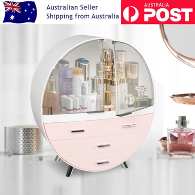 $79 • Buy Makeup Cosmetics Jewellery Case Storage Unit Display Cabinet Drawers Shelf Pink
