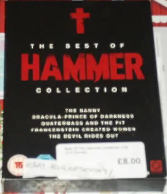 The Best Of Hammer Collection The Nanny The Devil Rides Out 5 Dvd's Used • £4