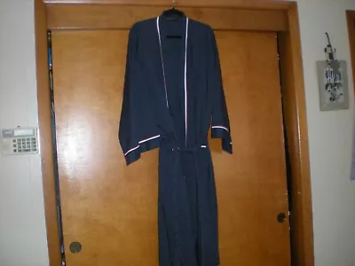 Vintage STATE O MAINE Belted Robe - Blue W/Red & White Trim - Size 2XLT/3XLT • $24.99