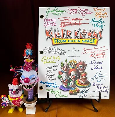 Killer Klowns From Outer Space Script Signed- Autograph Reprints- 107 Pages • $24.99