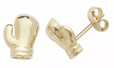 9ct Yellow Gold Boxing Glove Stud Earrings ( Pair ) • £74.50