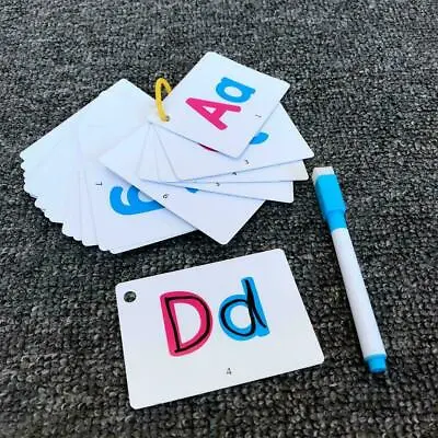 Alphabet Flash Cards A-Z Kids Toddlers Preschool Early Learning Resource N1V9 • £4.09