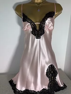 £9 • Buy Super Sexy Ann Summers Luxury Silk Pink Negligee/ Chemise Size 14/16