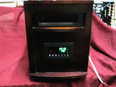 Life Source SGHW6WIQ Eden Style Quartz SPACE HEATER 1500W Dark Wood Pure Safe • $49.99